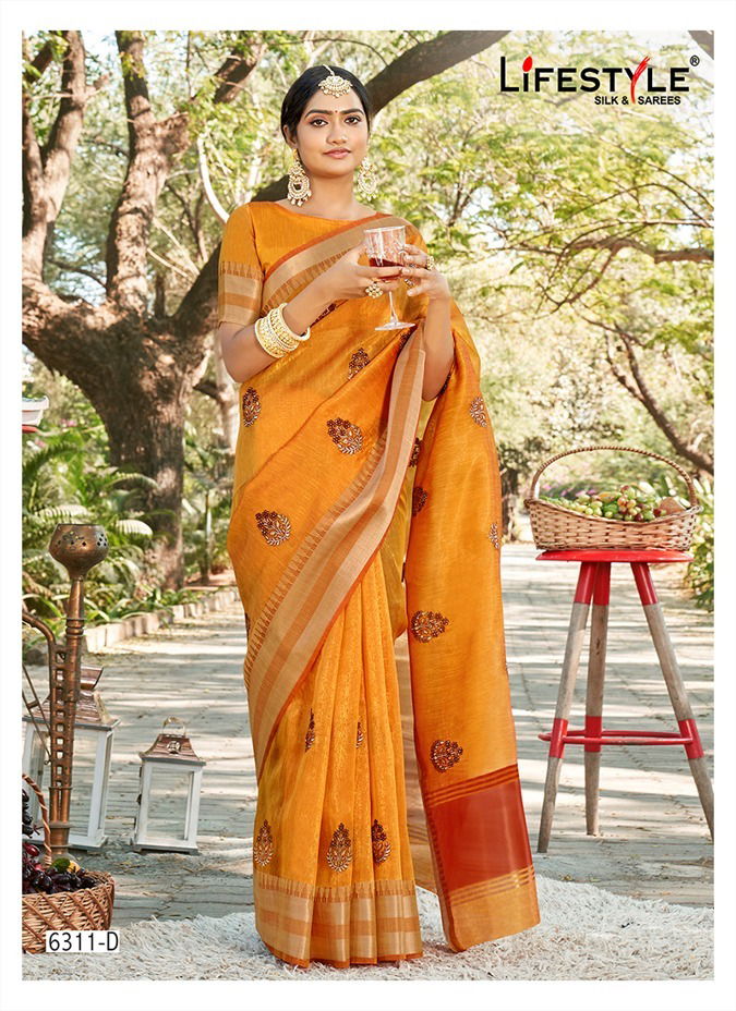 LIFESTYLE 6311 Wedding Wear Wholesale Designer Sarees Catalog